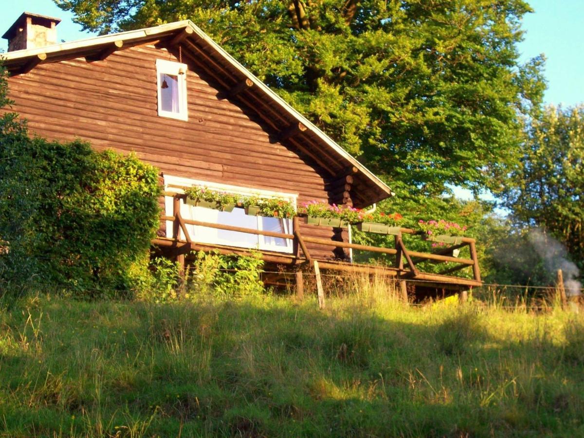 Open Wooden Chalet Built Against A Hill Francorchamps Exterior photo